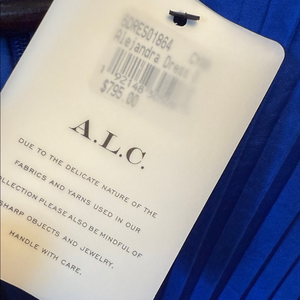 A.L.C. Royal Blue Backless Dress - Picture 2 of 4